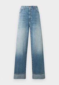 NALAJA - Wide leg - medium blue