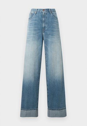 NALAJA PANTS - Pernera ancha - medium blue