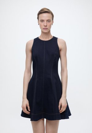 PALMER DENIM MINI DRESS - Farmerruha - dark