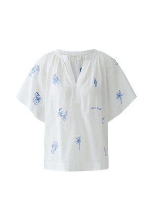 Oui, BLUSE - Blouse - white blue