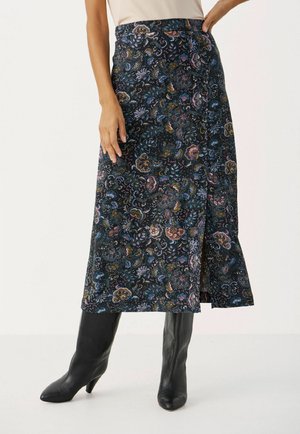 A-snit nederdel - mottled black