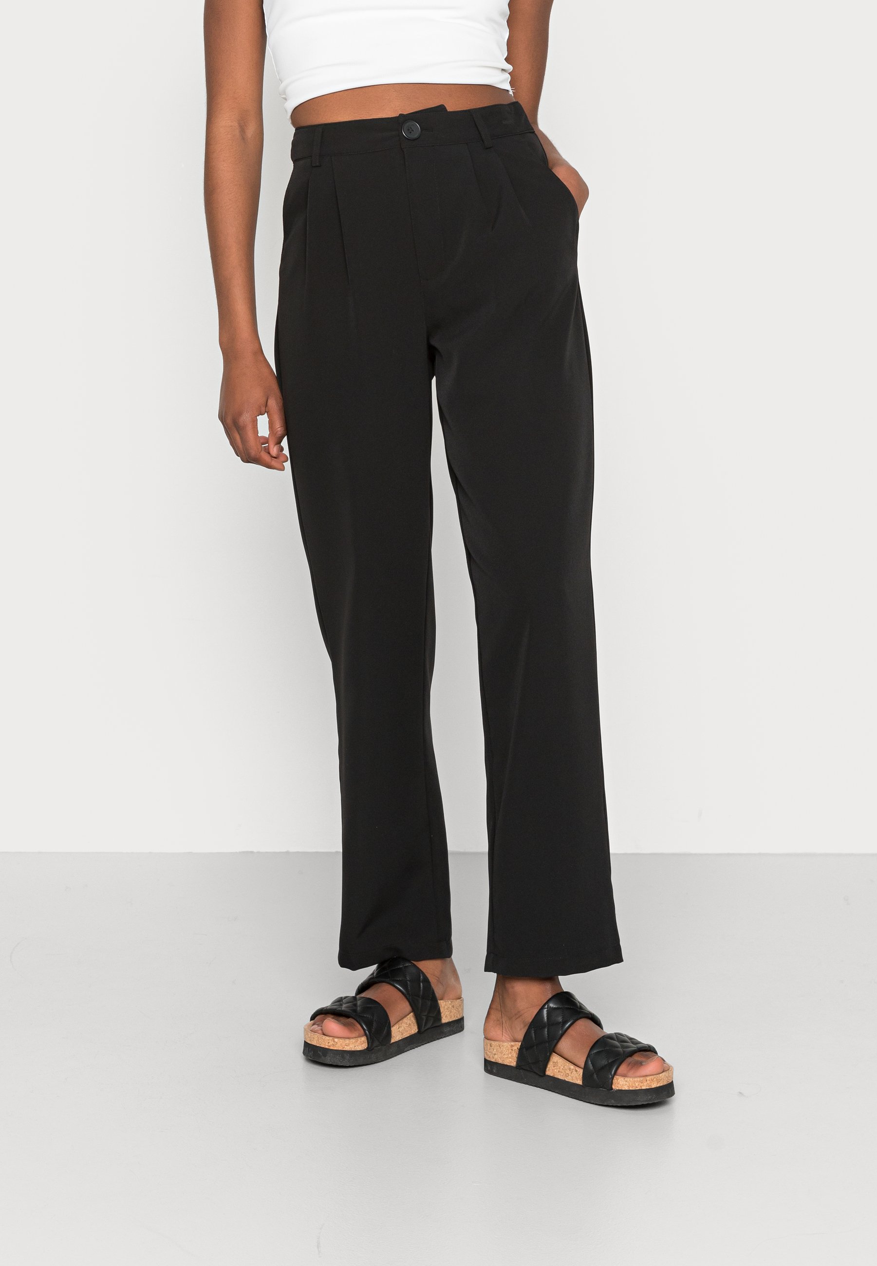 Noisy May NMSELLINA SLOUCHY PANTS - Pantaloni - black/nero - Zalando.it
