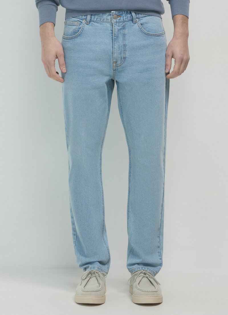 Calliope EFFETTO SLAVATO - Jeans a sigaretta - blu denim slavato