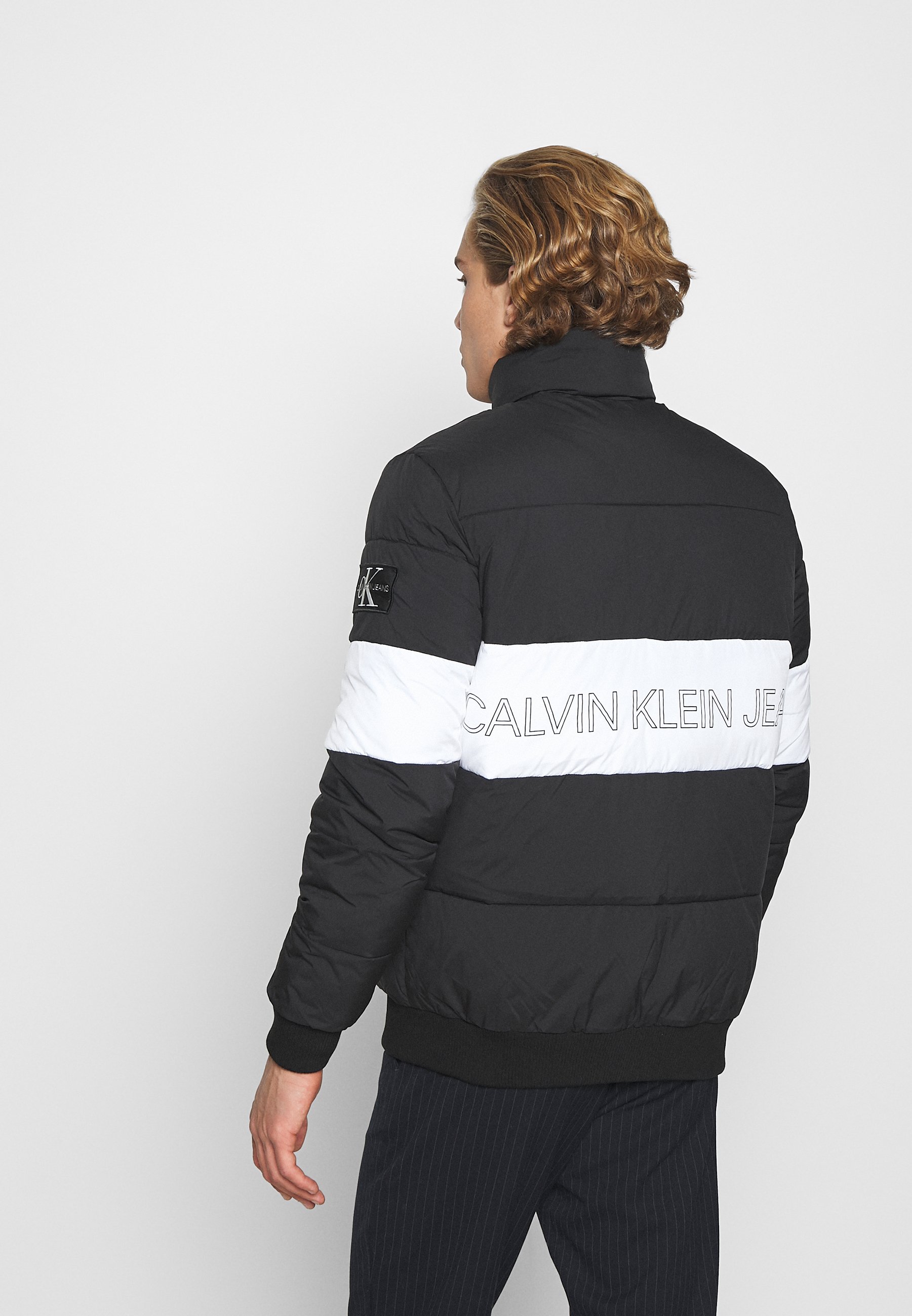 Calvin Klein Jeans OUTLINE LOGO JACKET - Veste d'hiver - black/noir -  ZALANDO.BE
