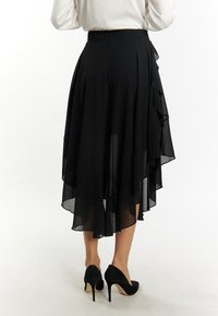 faina MIDI - A-vonalú szoknya - schwarz
