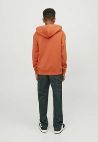 Jack & Jones Junior JORVESTERBRO - Mikina s kapucí - ginger