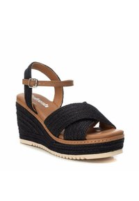 Refresh CUÑA YUTE  - Sandali con zeppa - black
