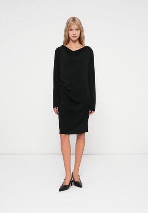 SLFANJA SLIM SHORT DRESS - Jerseyjurk - black