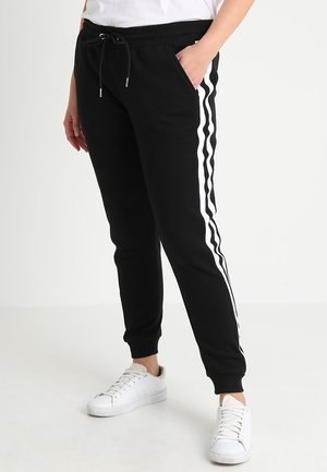 LADIES COLLEGE CONTRAST - Trainingsbroek - black/white