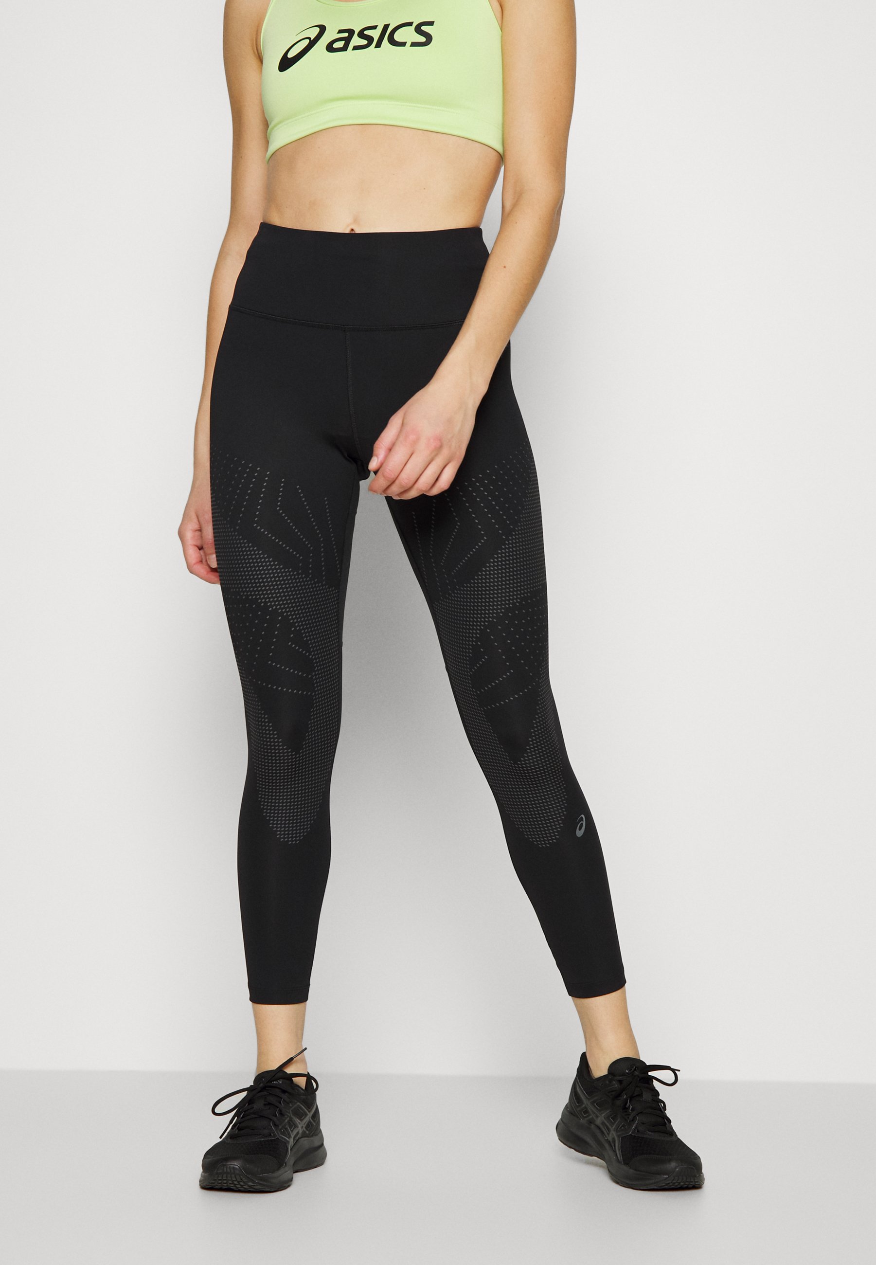 ASICS ROAD BALANCE - Leggings - performance black/graphite grey/black -  Zalando.de