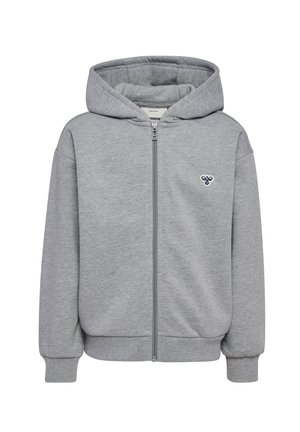 JR LOOSE ZIP BEE - Sweatjakke - grey melange