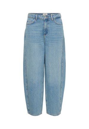 JDY, BALLON-FIT JEANS JDYSUSIE MITTLERE TAILLE BARREL FIT JEANS - Džínsy voľného strihu - light blue denim