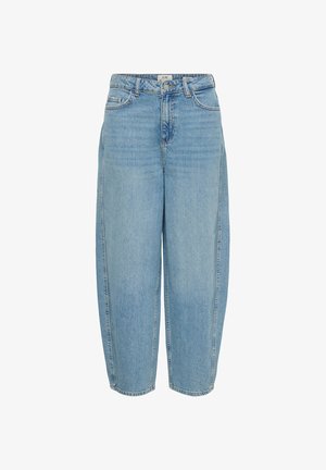 JDY, BALLON-FIT JEANS JDYSUSIE MITTLERE TAILLE BARREL FIT JEANS - Džínsy voľného strihu - light blue denim