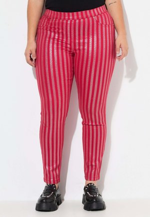 Farkkuleggingsit - neon red