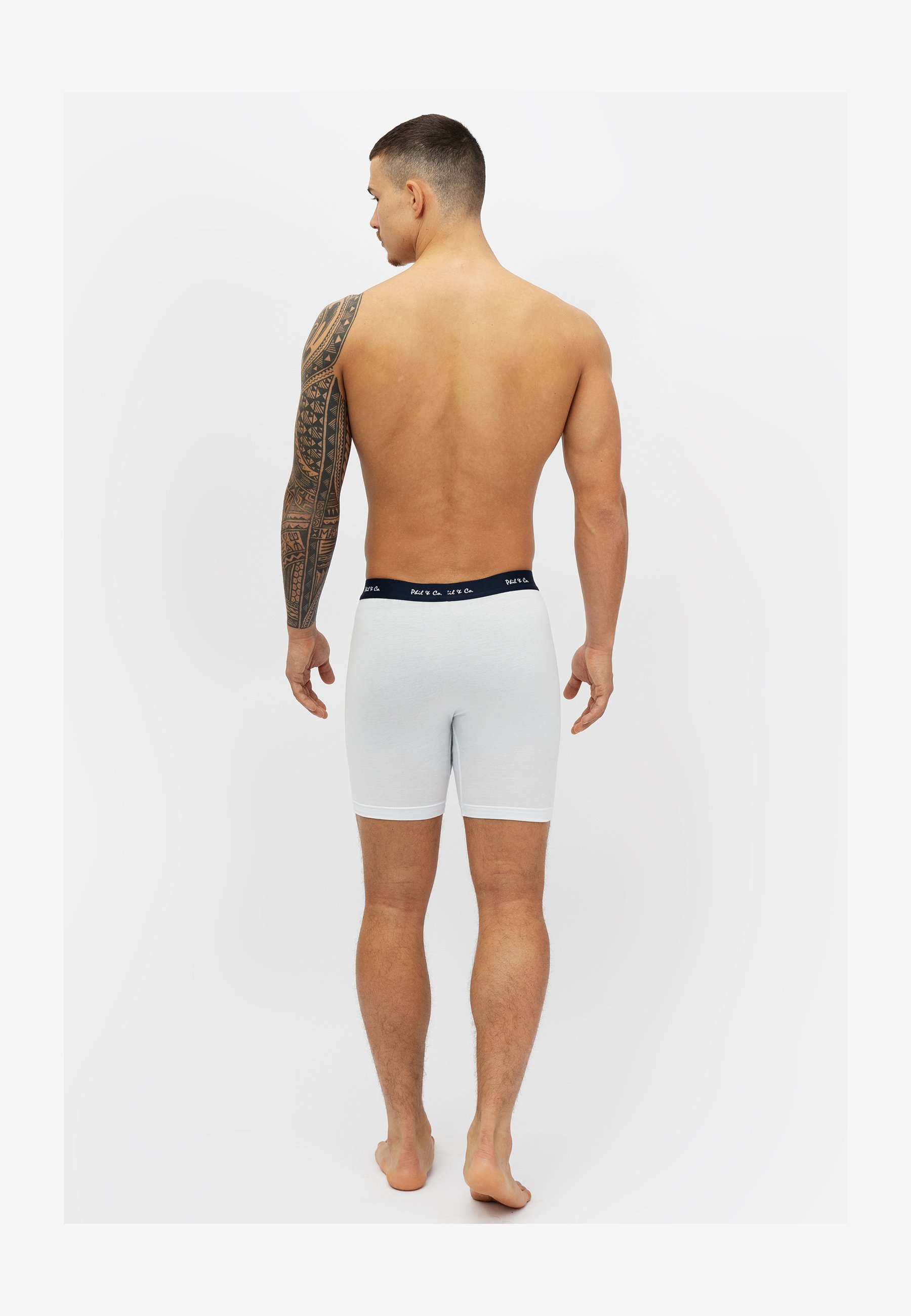 Phil & Co. Berlin Boxer Lunghi Uomo: Confezione Da 3, 6, 9 Pezzi. Stile Retrò, Jersey Di Cotone, Massimo Comfort.