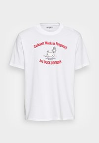 DUCKDIVISION - T-shirt estampada - white