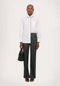 rag & bone MAXINE BLANKET STITCH SHIRT - Bluza z gumbi - white