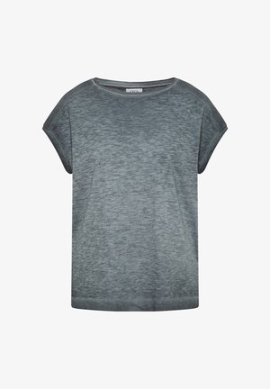 Cecil, T-SHIRT WITH BOAT NECK IN A GARMENT DYE-LOOK - Camiseta básica - volcanic grey