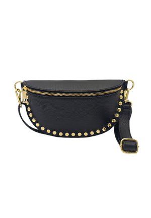SOLEIL CHIC - MINI CLOUTÉ - Sac banane - graine noir