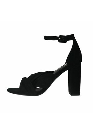 High heeled sandals - black