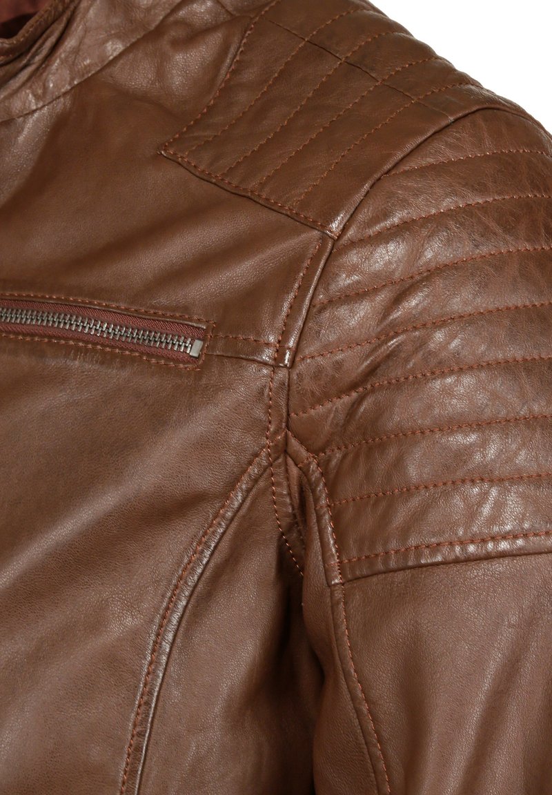 Herren Leichte Jacken | JCC Lederjacke brown/braun - QK21443 Herren Leichte Jacken | JCC Lederjacke brown/braun - QK21443