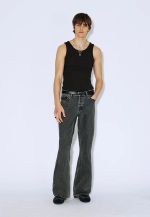 Dr.Denim, RIFT WIDE BOOTCUT - Jeans Relaxed Fit - mid grey retro