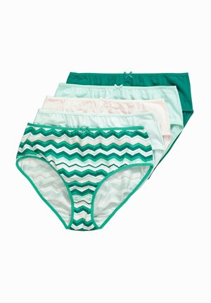 MIDISLIPS, 5ER-PACK, ZACKENMUSTER/ EINFARBIG - Trusser - mint green