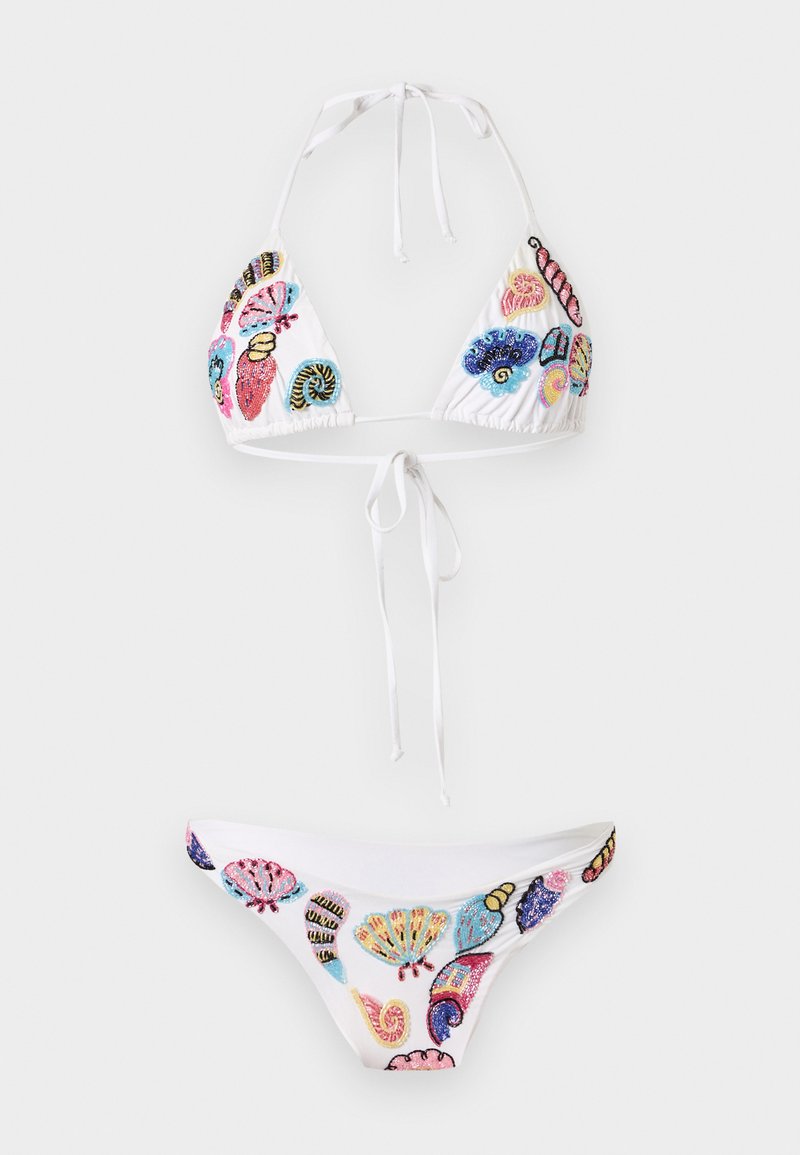 OCEANUS CORAL SHELL - Biquíni - white/multi-coloured/branco - Zalando.pt