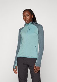 ODLO MID LAYER HOODY FULL ZIP ASCENT - Giacca outdoor - arctic/dark slate
