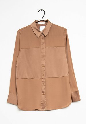 Button-down blouse - brown