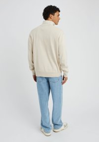 BZB COL MONTANT ZIPPÉ - Pullover - beige