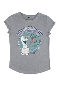 Henry Tiger FROZEN 2 FEELIN FLY - Triko s potiskem - melange grey
