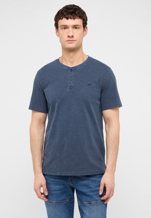 Mustang, Basic T-shirt - blau