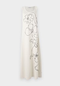 Marimekko HELMI BALUNS - Svetríkové šaty - white/dark grey