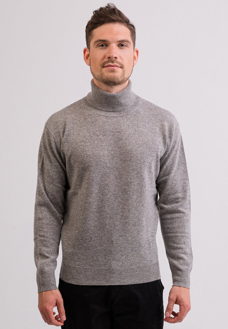 CASH-MERE ROLLKRAGEN  - Maglione - grau
