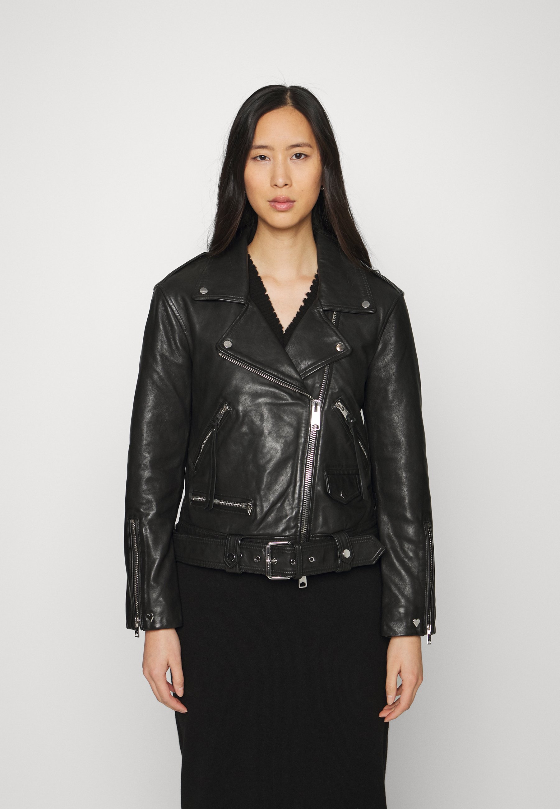 estae leather biker jacket