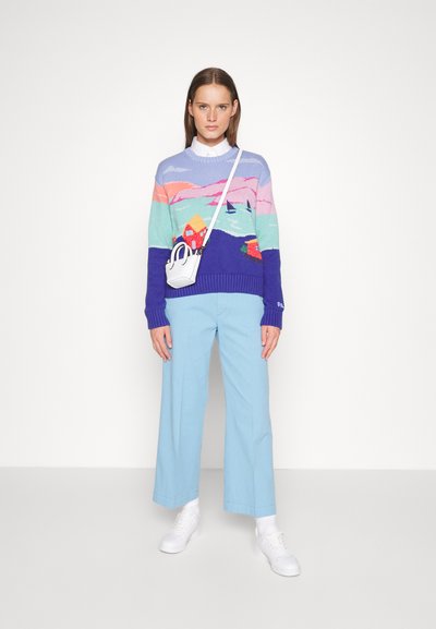 Polo Ralph Lauren CHINO WIDE-LEG PANT - Calças - carolina blue