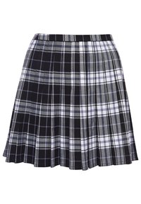 CHECK PLEATED MINI - Pliceret nederdel /Nederdele med folder - black/white check