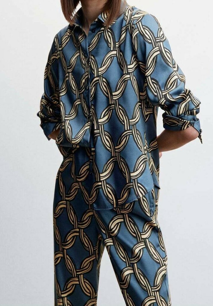 Mango Broek - dark blue