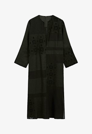 Massimo Dutti, EMBROIDERED DETAIL DRESS - Maxikleid - black