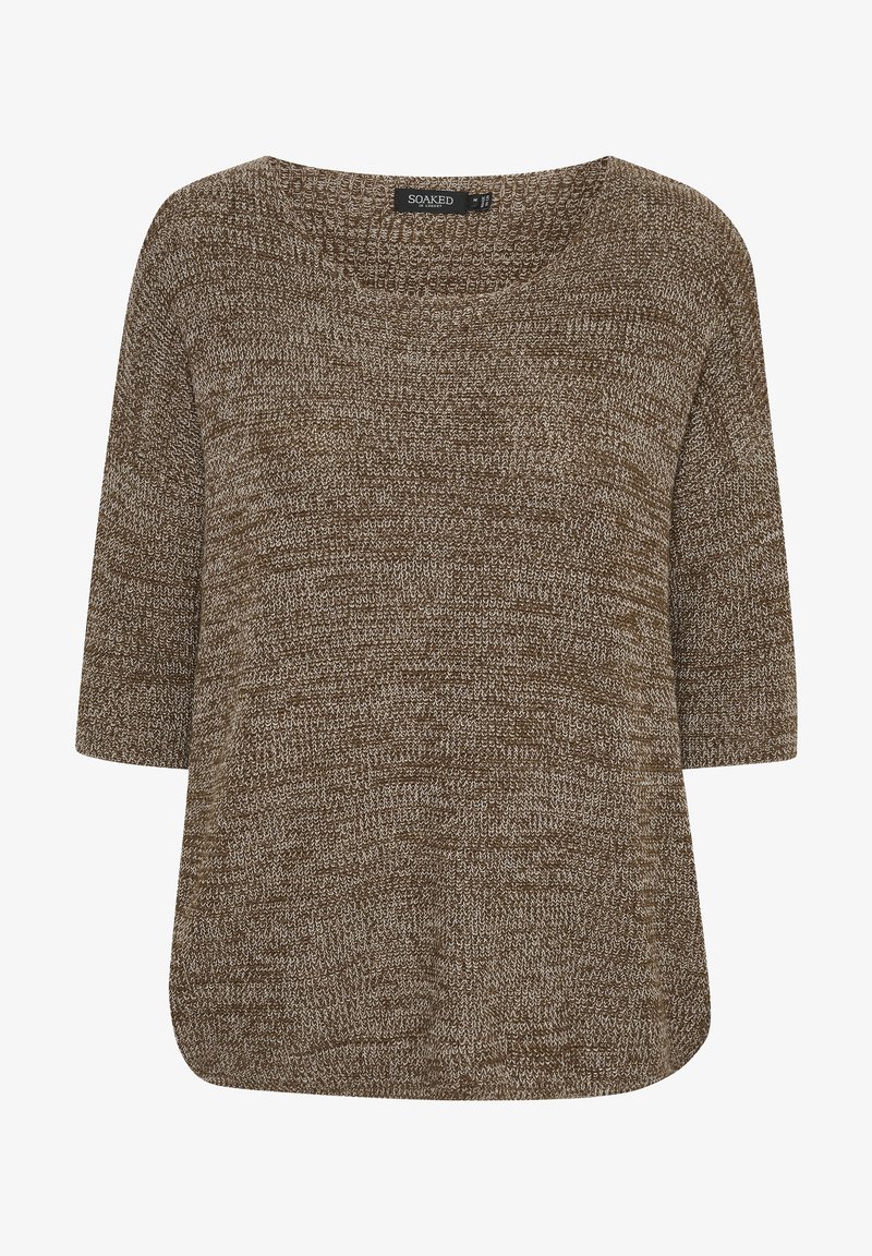 Soaked in Luxury Stickad tröja - brown