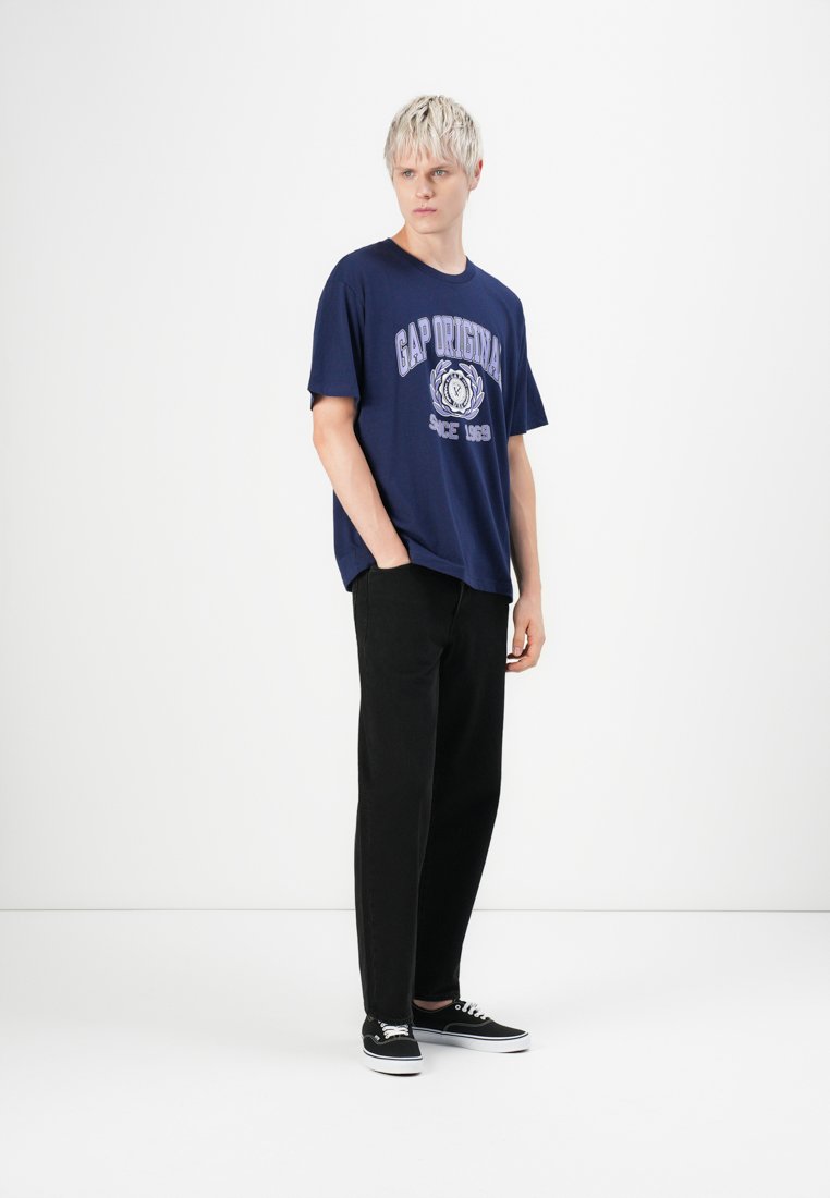 GAP VINTAGE GRAPHICS - Print T-shirt - new navy/dark blue - Zalando.ie