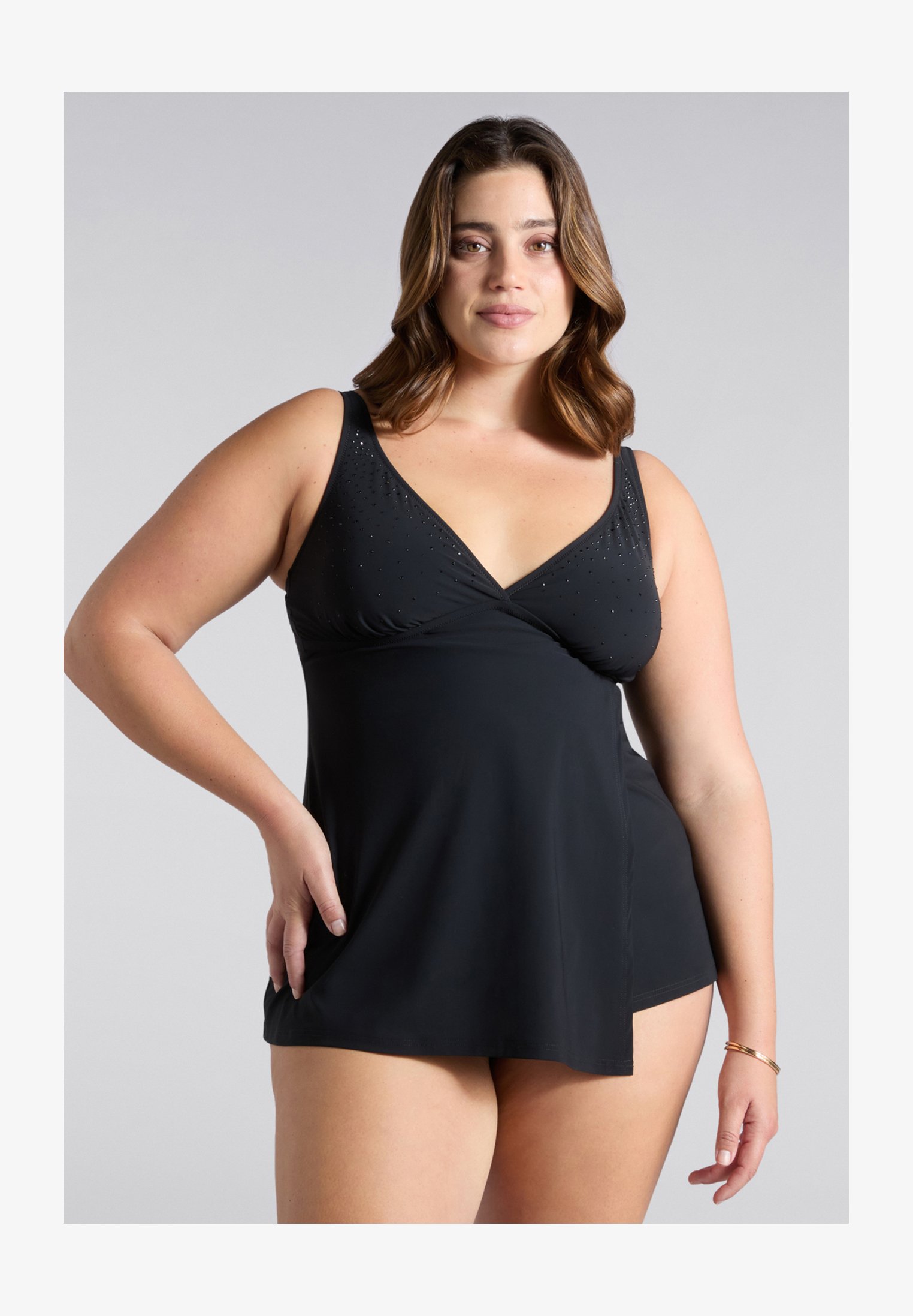Firefly Mia Top Tankini Donna - Nero, Taglia 44, Con Imbottitura Rimovibile, Asciugatura Rapida