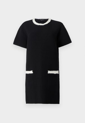 Emporio Armani DRESS - Svetríkové šaty - black/white