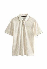 GEO PRINT - Polokošeľa - white and gold