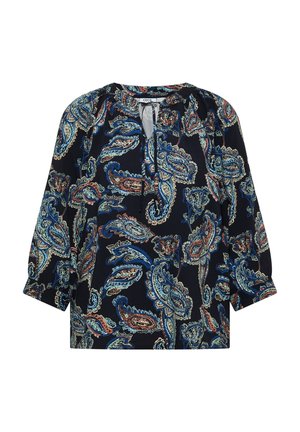 Cecil, 3/4-SLEEVE TUNIC WITH SPLIT NECK AND PRINT - Camicetta - universal blue
