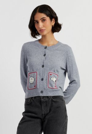 SNOOPY & CHARLIE BROWN - Strickjacke - grey marl