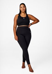 Active by Zizzi - MIT TASCHE - Leggings - black Thumbnail Image 1