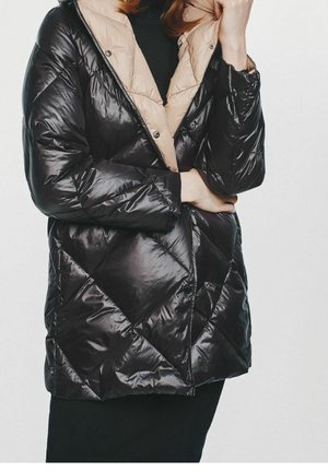 Abrigo de plumas - black