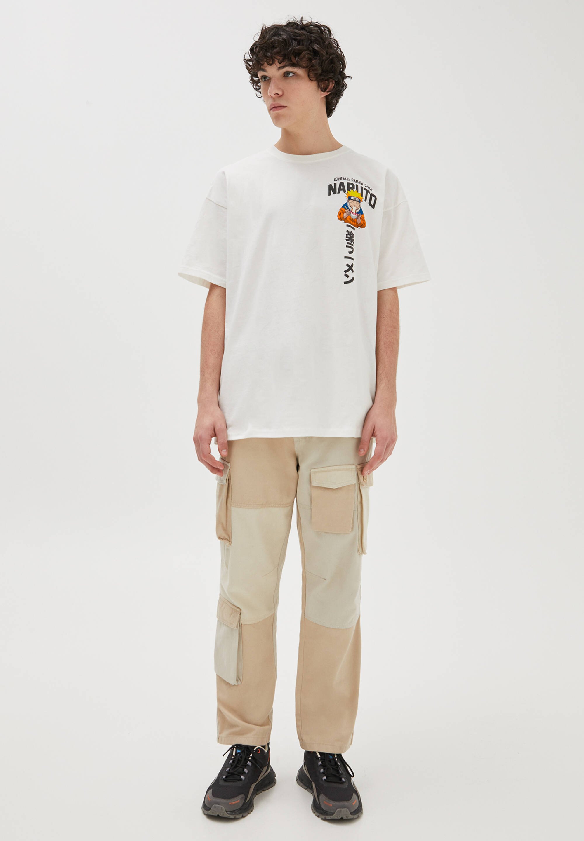 naruto t shirt pull and bear